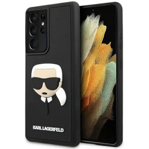 Buy Karl Lagerfeld KLHCS21LKH3DBK Samsung Galaxy S21 Ultra black hardcase 3D Rubber Karl`s Head - KLD508BLK - {ean13} - Home Screen Store Europe