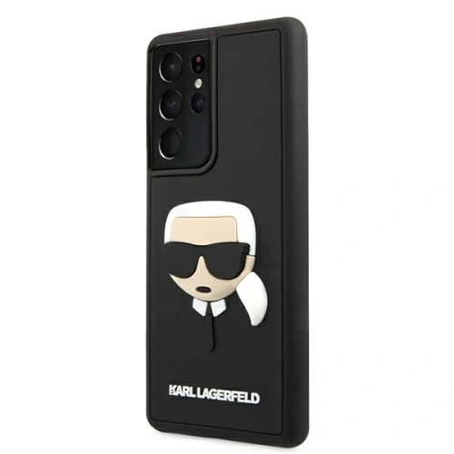 Kup Etui Karl Lagerfeld KLHCS21LKH3DBK Samsung Galaxy S21 Ultra czarny/black hardcase 3D Rubber Karl`s Head - KLD508BLK - {ean13} - Sklep Home Screen
