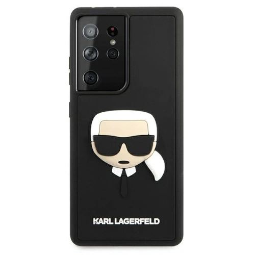 Buy Karl Lagerfeld KLHCS21LKH3DBK Samsung Galaxy S21 Ultra black hardcase 3D Rubber Karl`s Head - KLD508BLK - {ean13} - Home Screen Store Europe