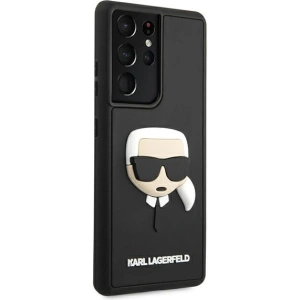Buy Karl Lagerfeld KLHCS21LKH3DBK Samsung Galaxy S21 Ultra black hardcase 3D Rubber Karl`s Head - KLD508BLK - {ean13} - Home Screen Store Europe