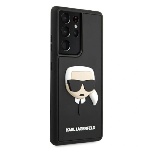 Buy Karl Lagerfeld KLHCS21LKH3DBK Samsung Galaxy S21 Ultra black hardcase 3D Rubber Karl`s Head - KLD508BLK - {ean13} - Home Screen Store Europe