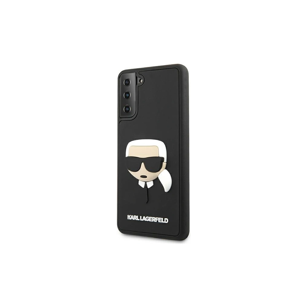 Etui Karl Lagerfeld KLHCS21MKH3DBK Samsung Galaxy S21+ Plus czarny/black hardcase 3D Rubber Karl`s Head
