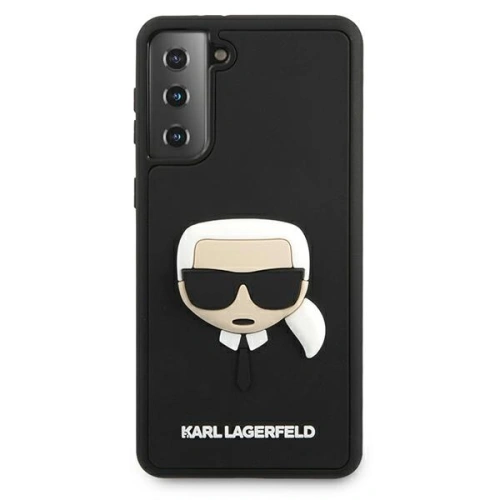 Buy Karl Lagerfeld KLHCS21MKH3DBK Samsung Galaxy S21+ Plus black hardcase 3D Rubber Karl`s Head - KLD509BLK - {ean13} - Home Screen Store Europe
