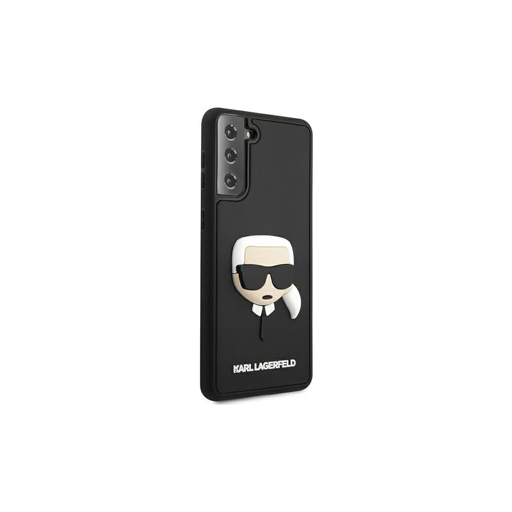 Etui Karl Lagerfeld KLHCS21MKH3DBK Samsung Galaxy S21+ Plus czarny/black hardcase 3D Rubber Karl`s Head