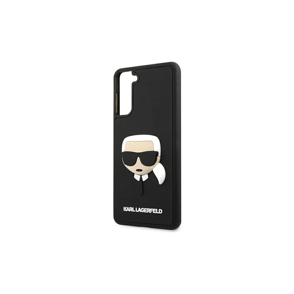 Etui Karl Lagerfeld KLHCS21MKH3DBK Samsung Galaxy S21+ Plus czarny/black hardcase 3D Rubber Karl`s Head