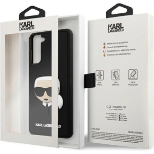 Kup Etui Karl Lagerfeld KLHCS21MKH3DBK Samsung Galaxy S21+ Plus czarny/black hardcase 3D Rubber Karl`s Head - KLD509BLK - {ean13} - Sklep Home Screen