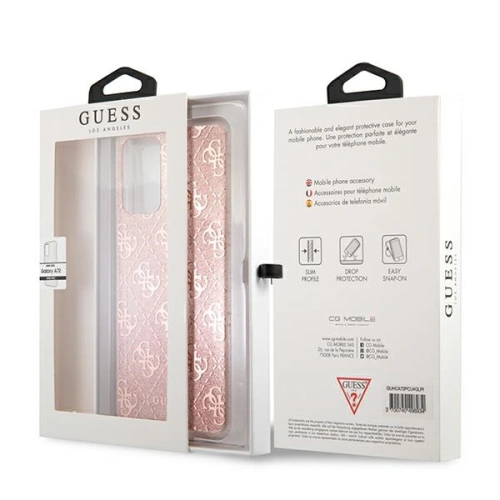 Kup Etui Guess GUHCA72PCU4GLPI Samsung Galaxy A72 różowy/pink hard case 4G Glitter - GUE993PNK - {ean13} - Sklep Home Screen