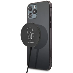 Ładowarka bezprzewodowa indukcyjna Karl Lagerfeld KLCBMSIKBK 15W MagSafe