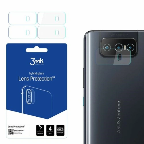 Kup Hybriční sklo na objektiv fotoaparátu 3MK Ochrana objektivu Asus Zenfone 8 Flip 5G [4 PACK] - 3MK1754 - {ean13} - Sklep Home Screen
