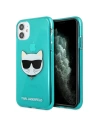 Etui Karl Lagerfeld KLHCN61CHTRB Apple iPhone 11 kék/hardcase Glitter Choupette Fluo