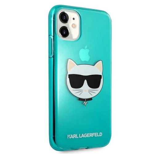 Kup Etui Karl Lagerfeld KLHCN61CHTRB Apple iPhone 11 kék/hardcase Glitter Choupette Fluo - KLD512BLU - {ean13} - Sklep Home Screen