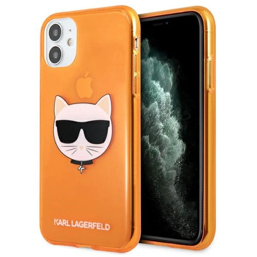 Kup Etui Karl Lagerfeld KLHCN61CHTRO Apple iPhone 11 narancssárga/hardcase Glitter Choupette Fluo - KLD513ORG - {ean13} - Sklep Home Screen