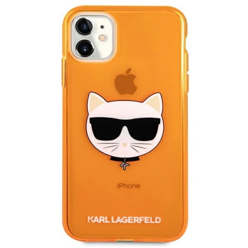 Kup Etui Karl Lagerfeld KLHCN61CHTRO Apple iPhone 11 narancssárga/hardcase Glitter Choupette Fluo - KLD513ORG - {ean13} - Sklep Home Screen