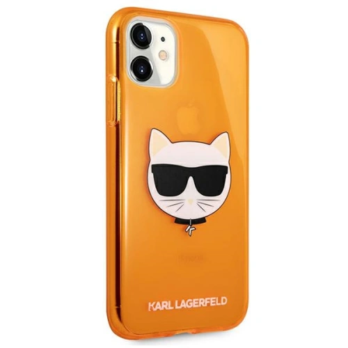 Kup Etui Karl Lagerfeld KLHCN61CHTRO Apple iPhone 11 narancssárga/hardcase Glitter Choupette Fluo - KLD513ORG - {ean13} - Sklep Home Screen