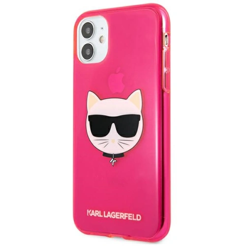 Kup Etui Karl Lagerfeld KLHCN61CHTRP Apple iPhone 11 rózsaszín/pink hardcase Glitter Choupette Fluo - KLD514PNK - {ean13} - Sklep Home Screen