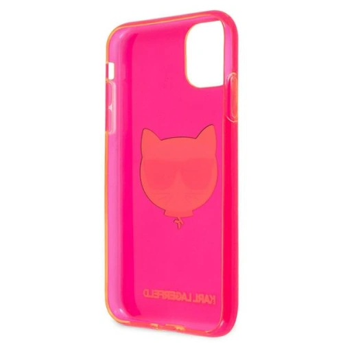 Kup Etui Karl Lagerfeld KLHCN61CHTRP Apple iPhone 11 rózsaszín/pink hardcase Glitter Choupette Fluo - KLD514PNK - {ean13} - Sklep Home Screen