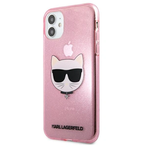 Kup Etui Karl Lagerfeld KLHCN61CHTUGLP Apple iPhone 11 rózsaszín/pink hardcase Glitter Choupette - KLD516PNK - {ean13} - Sklep Home Screen