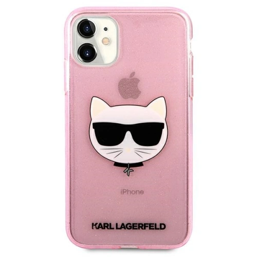 Kup Etui Karl Lagerfeld KLHCN61CHTUGLP Apple iPhone 11 rózsaszín/pink hardcase Glitter Choupette - KLD516PNK - {ean13} - Sklep Home Screen