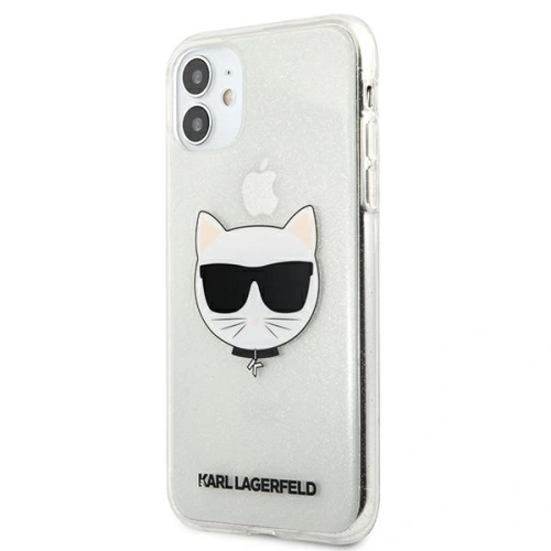 Kup Etui Karl Lagerfeld KLHCN61CHTUGLS Apple iPhone 11 srebrny/silver hardcase Glitter Choupette - KLD517SLV - {ean13} - Sklep Home Screen