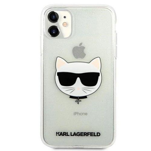 Kup Etui Karl Lagerfeld KLHCN61CHTUGLS Apple iPhone 11 srebrny/silver hardcase Glitter Choupette - KLD517SLV - {ean13} - Sklep Home Screen