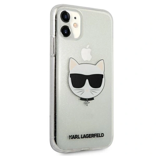 Kup Etui Karl Lagerfeld KLHCN61CHTUGLS Apple iPhone 11 srebrny/silver hardcase Glitter Choupette - KLD517SLV - {ean13} - Sklep Home Screen
