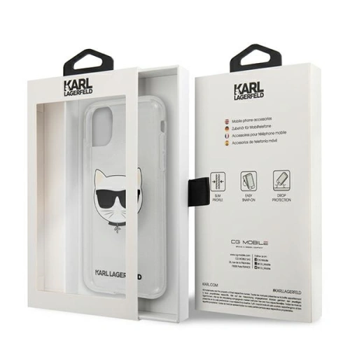 Buy Karl Lagerfeld KLHCN61CHTUGLS Apple iPhone 11 silver hardcase Glitter Choupette - KLD517SLV - {ean13} - Home Screen Store Europe