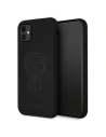 Karl Lagerfeld Apple Tasche KLHCN61SILTTBK iPhone 11 Silikon Ikonik Outline schwarz/schwarz