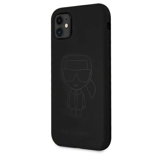 Kup Etui Karl Lagerfeld KLHCN61SILTTBK Apple iPhone 11 Silicone Ikonik Outline negru/black - KLD518BLK - {ean13} - Sklep Home Screen