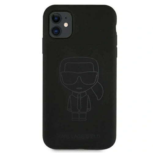 Kup Etui Karl Lagerfeld KLHCN61SILTTBK Apple iPhone 11 Silicone Ikonik Outline negru/black - KLD518BLK - {ean13} - Sklep Home Screen