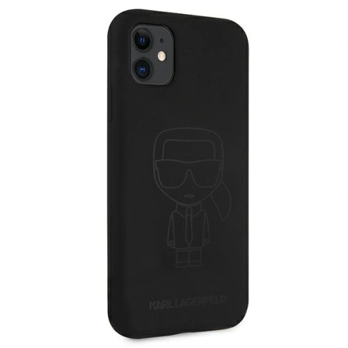 Kup Etui Karl Lagerfeld KLHCN61SILTTBK Apple iPhone 11 Silicone Ikonik Outline negru/black - KLD518BLK - {ean13} - Sklep Home Screen