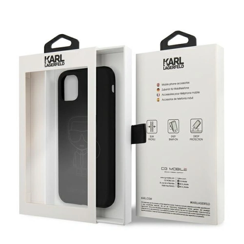 Kup Karl Lagerfeld Apple Tasche KLHCN61SILTTBK iPhone 11 Silikon Ikonik Outline schwarz/schwarz - KLD518BLK - {ean13} - Sklep Home Screen