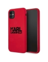 Etui Karl Lagerfeld KLHCN61SLKLRE Apple iPhone 11 Szilikon Stack Logo piros/red