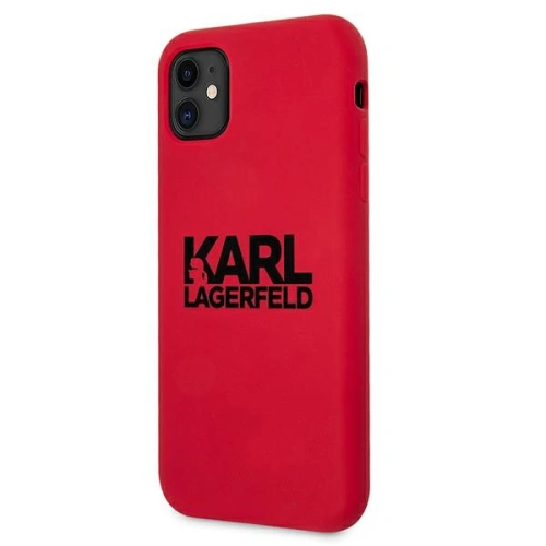 Kup Etui Karl Lagerfeld KLHCN61SLKLRE Apple iPhone 11 Szilikon Stack Logo piros/red - KLD519RED - {ean13} - Sklep Home Screen