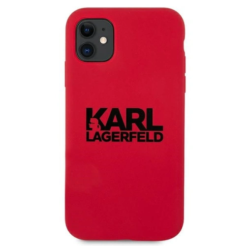 Kup Etui Karl Lagerfeld KLHCN61SLKLRE Apple iPhone 11 Szilikon Stack Logo piros/red - KLD519RED - {ean13} - Sklep Home Screen