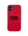 Kup Etui Karl Lagerfeld KLHCN61SLKLRE Apple iPhone 11 Szilikon Stack Logo piros/red - KLD519RED - {ean13} - Sklep Home Screen