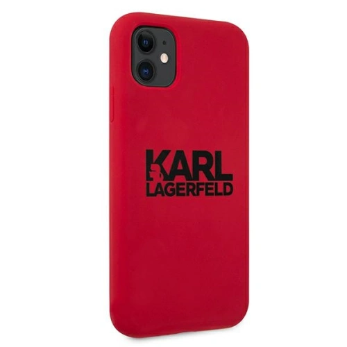 Kup Etui Karl Lagerfeld KLHCN61SLKLRE Apple iPhone 11 Szilikon Stack Logo piros/red - KLD519RED - {ean13} - Sklep Home Screen
