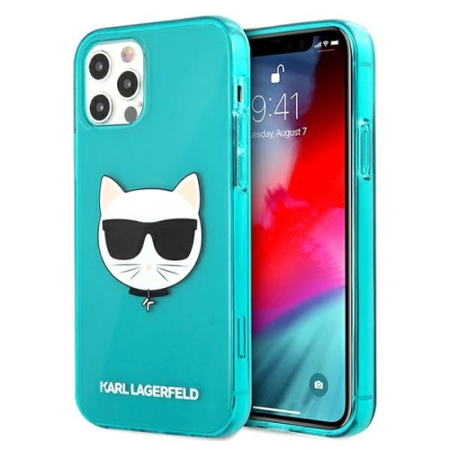 Kup Etui Karl Lagerfeld KLHCP12LCHTRB Apple iPhone 12 Pro Max niebieski/blue hardcase Glitter Choupette Fluo - KLD520BLU - {ean13} - Sklep Home Screen