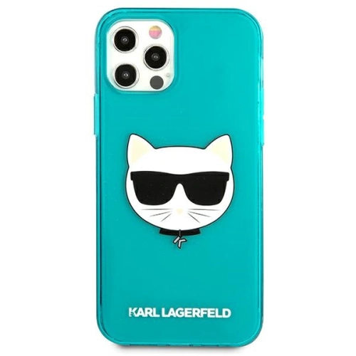 Kup Etui Karl Lagerfeld KLHCP12LCHTRB Apple iPhone 12 Pro Max niebieski/blue hardcase Glitter Choupette Fluo - KLD520BLU - {ean13} - Sklep Home Screen