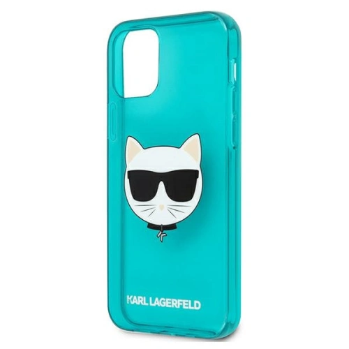 Kup Etui Karl Lagerfeld KLHCP12LCHTRB Apple iPhone 12 Pro Max niebieski/blue hardcase Glitter Choupette Fluo - KLD520BLU - {ean13} - Sklep Home Screen