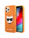 Etui Karl Lagerfeld KLHCP12LCHTRO Apple iPhone 12 Pro Max pomarańczowy/orange hardcase Glitter Choupette Fluo