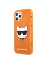 Kup Etui Karl Lagerfeld KLHCP12LCHTRO Apple iPhone 12 Pro Max pomarańczowy/orange hardcase Glitter Choupette Fluo - KLD521ORG - {ean13} - Sklep Home Screen