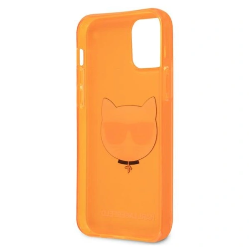 Kup Etui Karl Lagerfeld KLHCP12LCHTRO Apple iPhone 12 Pro Max pomarańczowy/orange hardcase Glitter Choupette Fluo - KLD521ORG - {ean13} - Sklep Home Screen
