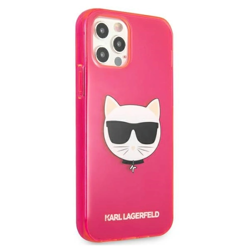 Kup Etui Karl Lagerfeld KLHCP12LCHTRP Apple iPhone 12 Pro Max różowy/pink hardcase Glitter Choupette Fluo - KLD522PNK - {ean13} - Sklep Home Screen