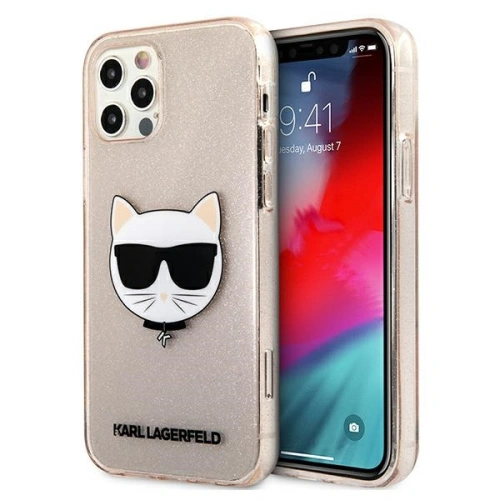 Kup Etui Karl Lagerfeld KLHCP12LCHTUGLGO Apple iPhone 12 Pro Max aurie/gold hardcase Glitter Choupette - KLD523GLD - {ean13} - Sklep Home Screen