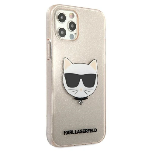 Kup Etui Karl Lagerfeld KLHCP12LCHTUGLGO Apple iPhone 12 Pro Max aurie/gold hardcase Glitter Choupette - KLD523GLD - {ean13} - Sklep Home Screen