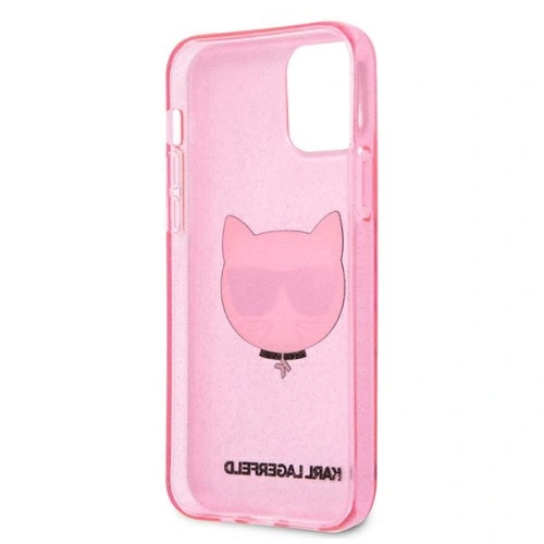 Kup Karl Lagerfeld Apple Tasche KLHCP12LCHTUGLP iPhone 12 Pro Max rosa/rosa Hartschalenetui Glitter Choupette - KLD524PNK - {ean13} - Sklep Home Screen