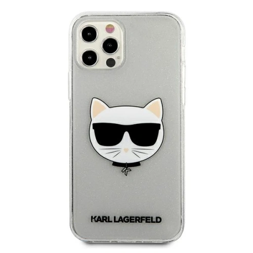 Kup Etui Karl Lagerfeld KLHCP12LCHTUGLS Apple iPhone 12 Pro Max srebrny/silver hardcase Glitter Choupette - KLD525SLV - {ean13} - Sklep Home Screen