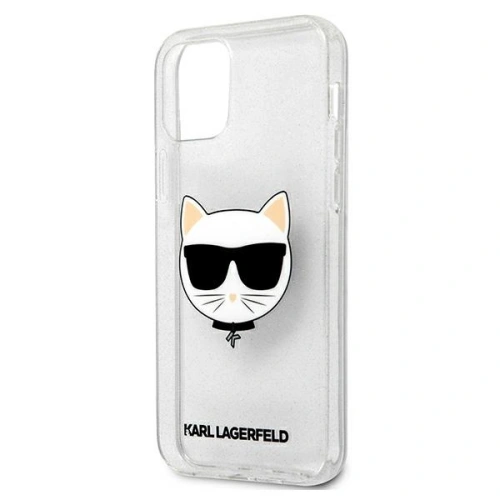 Kup Etui Karl Lagerfeld KLHCP12LCHTUGLS Apple iPhone 12 Pro Max srebrny/silver hardcase Glitter Choupette - KLD525SLV - {ean13} - Sklep Home Screen