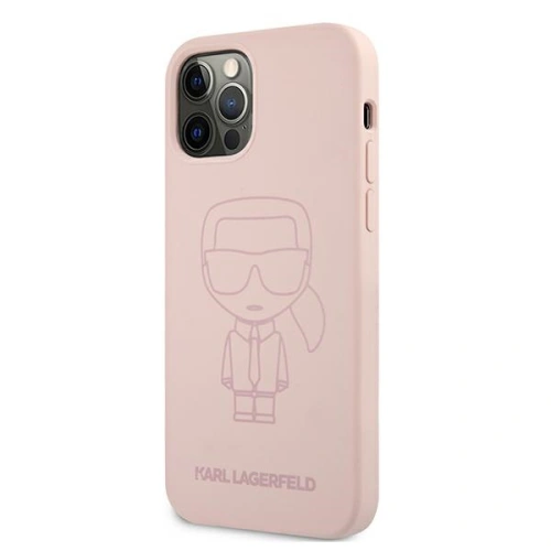 Kup Etui Karl Lagerfeld KLHCP12LSILTTPI Apple iPhone 12 Pro Max Silicone Ikonik Outline różowy/pink - KLD526PNK - {ean13} - Sklep Home Screen
