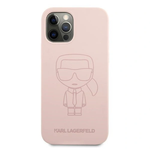 Kup Etui Karl Lagerfeld KLHCP12LSILTTPI Apple iPhone 12 Pro Max Silicone Ikonik Outline różowy/pink - KLD526PNK - {ean13} - Sklep Home Screen